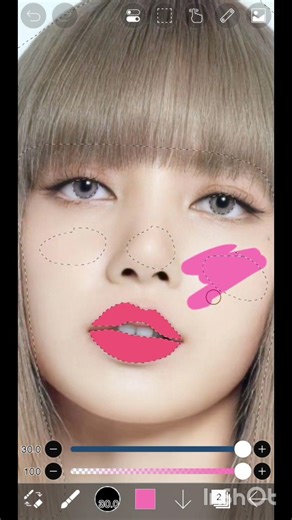 How to edit pic on ibias paint x #shorts