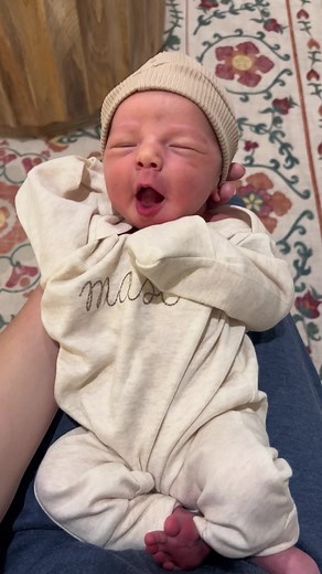 Adorable Newborn Baby Yawns Compilation