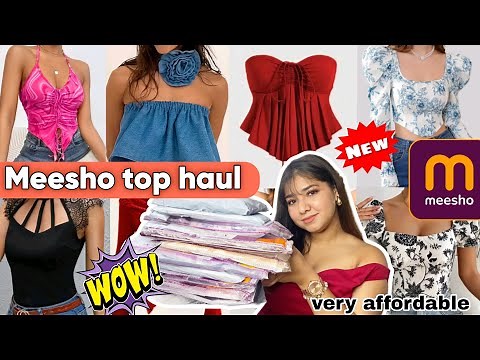 Meesho Tops Haul || MEESHO || TRY-ON HAUL || Latest Affordable Tops Collection || Starting at 170/✨