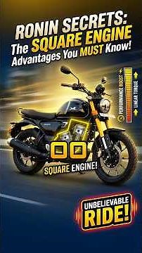 TVS Ronin: The Power of Square! ⚡ | Best of Both Worlds? Ronin's Square Engine Explained #tvs