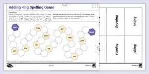 Adding ing Board Game