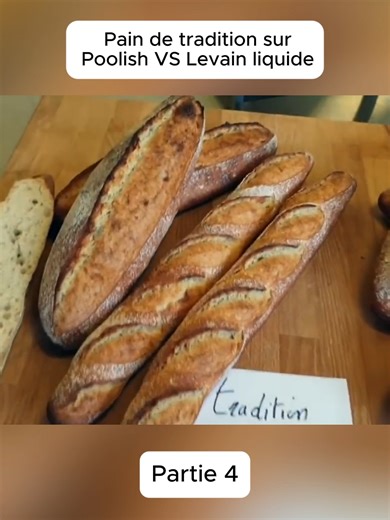 Pain de tradition sur Poolish VS Levain liquide