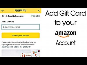 How To Add Amazon Gift Card To Amazon Pay Balance