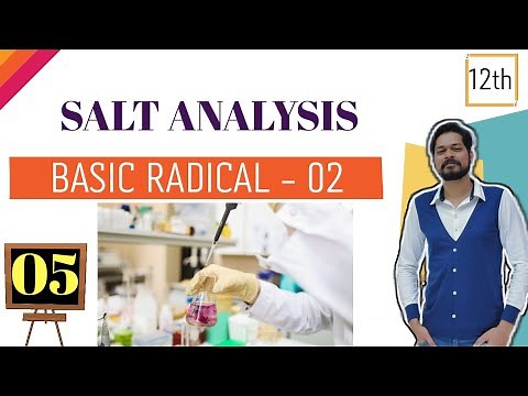 Salt Analysis-5 | Basic Radicals-2 | Confirmatory Test Group 1 and 2 | Supertrick for Basic Radicals