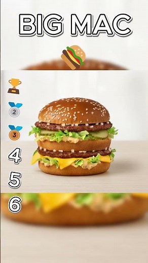 Ranking pozycji z Mc Donalds'a🍔