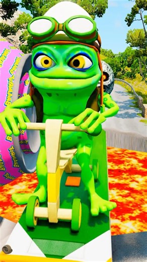 Weird Mad Cars Bollard Brainrot & Lava Crash in BeamNG.drive