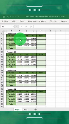 103K views · 2.3K reactions | Cómo sumar datos de diferentes tablas a la vez #excel #especializacionenexcel #excel365 #microsoftexcel #exceltaller #excelpractico | Especialización en Inglés - EI | Facebook