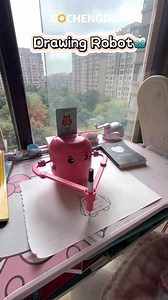 Meet the drawing robot – just watch it create magic! 🤖🎨 #DrawingRobot #TechArt #Innovation #RobotMagic #AIArt | Go Chengdu
