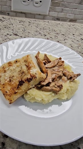Cooking All Day | Alaskan Cod Fish with Chanterelle Mushroom Gravy & Garlic Mashed Potatoes/ Fish with Mushroom Gravy Ingredients: Marinade 5 Alaskan cod... | Instagram