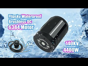 Waterproof Brushless DC 6384 Motor 140KV 4400W | Flipsky