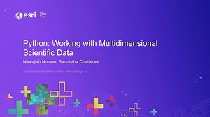 Working with Multidimensional Scientific Data Using Python