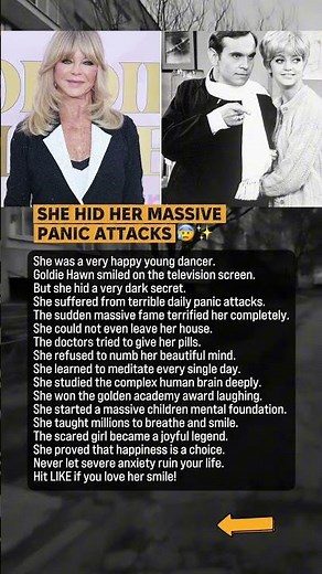 Goldie Hawn Fought Severe Panic Attacks