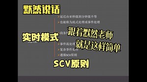 默然说话-大数据导论-34-实时模式-SCV原则-实时与MapReduce