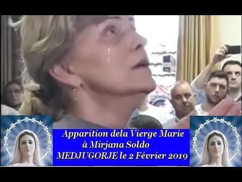 Apparition de la Vierge Marie à Medjugorje le 2 02 2019