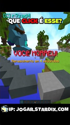 QUE CLICK FOI ESSE! #minecraft #bedwars #fy #fyp #foryou #viralvideo #viralshorts #pov #pvp #memes