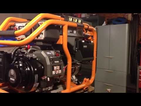 Poor access to the oil filler on the Ridgid RD6800.