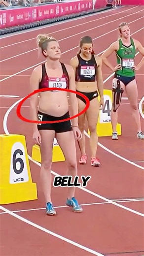 Why did this athlete’s belly bulge #new #olympics #sports #athlete