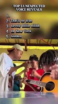 Top 5 UNEXPECTED VOICES! #singing #unexpected