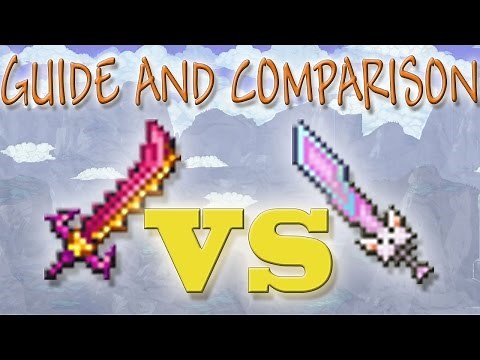 Star Wrath vs. Meowmere // Guide and Comparison // Terraria 1.3.2