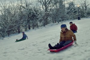 Amazon holiday ad captures the joy of friendship — and sledding — at any age