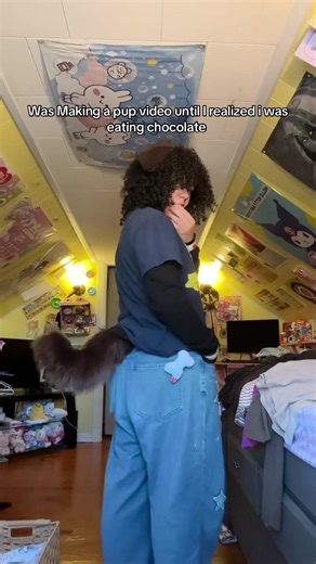 Uh oh 😰 #kemonomimi #fitcheck #ootd #puppyboy #nonbianary | Puppy Boy