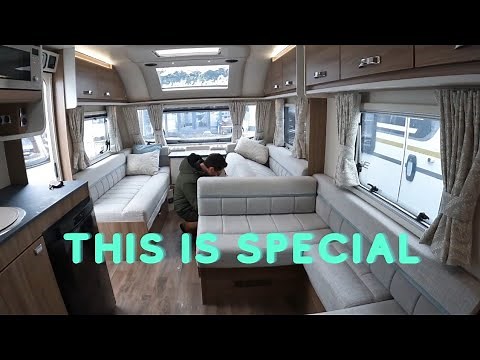 8ft wide 6 berth caravan with a fixed bed for sale.