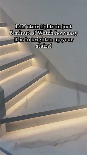 How to Install Motion Sensor Stair Lights for a Modern Look #coolhomefeatures #interiordesign #home