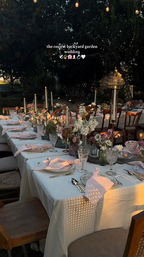 6.9K views · 79 reactions | This is the cosiest back garden wedding  We love this from @outsiders.studio! #weddinginspo #wedding #weddingday #weddingideas #weddingplanning | Wedsureinsure | Facebook