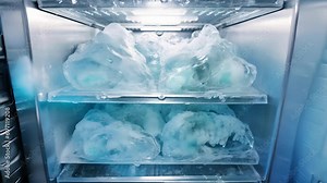 A detailed look at the preservation process, with frozen and tissues arranged neatly in a cryonic chamber, ready to be stored for the potential of future revival and healing.