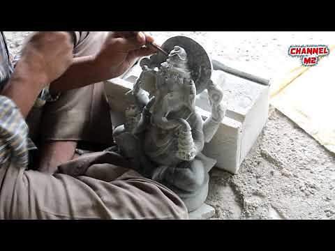 Stone Carving | How to make Ganesha murti in Granite | Ganpati idol making | Creative Handicrafts