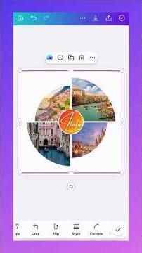 Canva Photo Collage: Easy Design 🤩 #canva #tutorial #socialmediatips