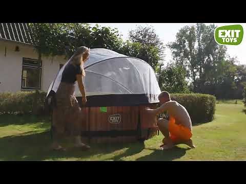 EXIT Toys Above Ground Frame Pool with Dome