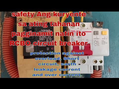 how to install RCBO circuit breaker, for house protection