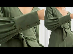 Cuff sleeves design cutting stitching /How to make button cuff Sleeves /button cuff Sleeves design