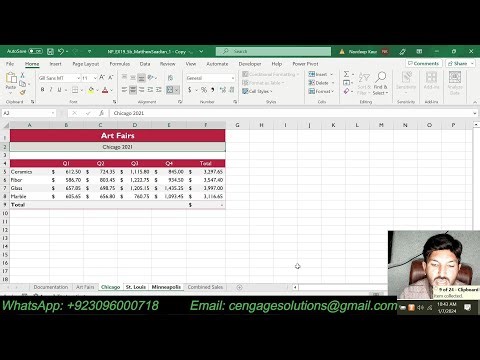 New Perspectives Excel 2019 | Module 5: SAM Project 1b | #MinJeeWooArtwork #excelmodule5