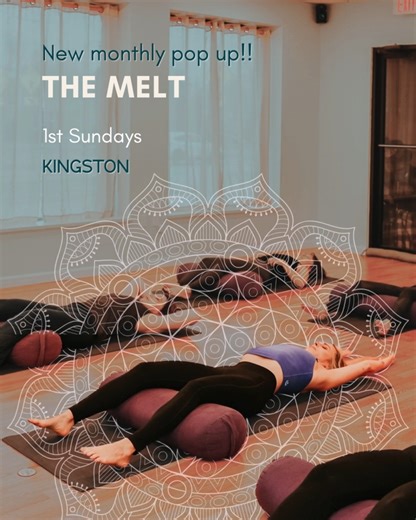 Introducing The Melt -- our newest monthly pop-up! The way ice cream melts on a hot day, this all-levels part Yin, part Restorative class is sure to take you from a solid to a more liquid-like state. With long, buttery stretches and holds to oh-so-soothing releases, this class is a great way to relax your body and your mind. * Class may use essential oils for experience enhancement. Please DM us for details. 1st Sunday of every month 5-6pm Kingston Studio #kingstonNY #hudsonvalleyy #hudsonvalley