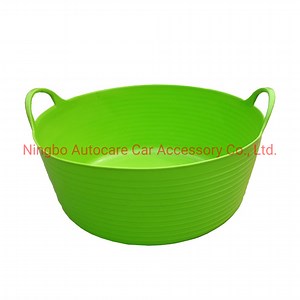 [Hot Item] Flexible Soft Plastic Bucket Garden Bucket Multiple Function Bucket with Handle Laundry Bucket Flexible Bucket