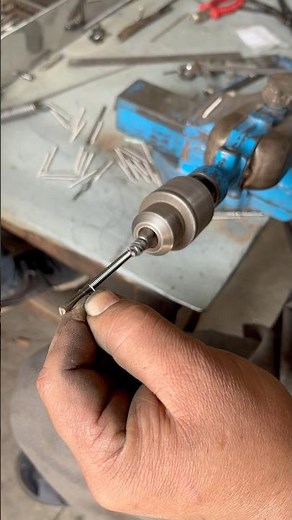 Small Steel Spring Made Using a Drill Machine | Simple DIY Workshop Technique #diy #shortsvideo