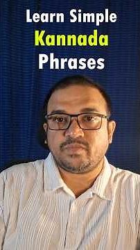 Simple Spoken Kannada for Beginners | Kannada in 1 Minute #learnkannada #kannadalanguage
