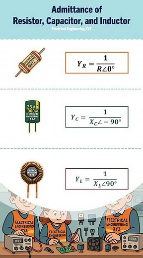 Admittance of Resistor, Capacitor, and Inductor