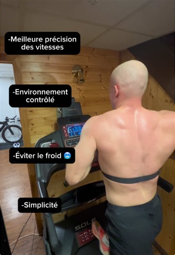 🏃‍♂️Courir sur tapis pendant l'hiver est une excellente alternative pour compléter vos intervalles avec précision, en accord avec plan d'entraînement ⚔️ #triathlon #ironman #course #coaching #vo2max #vma #hiver
