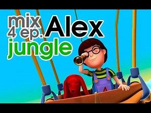 Alex educational cartoon preschool - Learning jungle animals, 4 ep Comp
