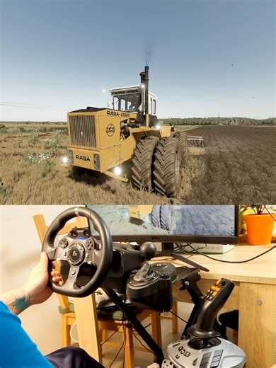 Farming Simulator Rába Steiger Logitech Steering Wheel Manual Gearbox Thrustmaster Farmstick #dkgc
