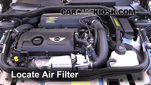 How to Change Engine Air Filter: 2012 Mini Cooper 1.6L 4 Cyl. Hatchback