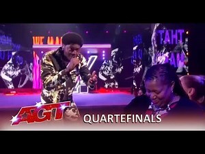 Joseph Allen: Singer Rapper Performs HEARTFELT Song To His Mom | America's Got Talent | America Talent