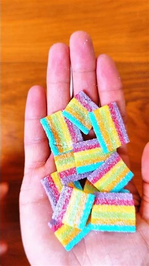 Satisfying Rainbow Gummy crush! 🌈🍭✨ #DarkASMR #OddlySatisfying #GummyCrush