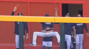 Marcell Ozuna with a 3 run homer. Braves up 3-0. | Atlanta Braves Chop Live