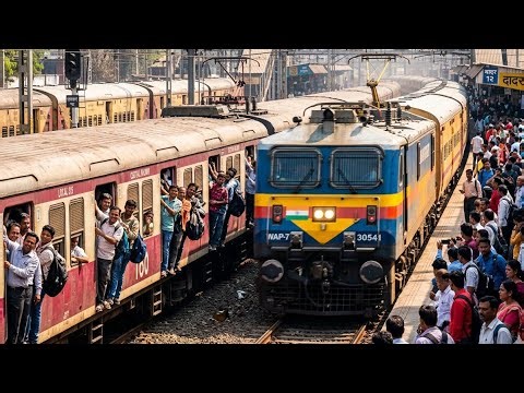 World’s Most Crowded Train Journey 😱 Mumbai Rush Hour Will Shock You!