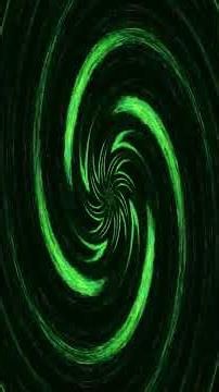 Neon green endless spiral vortex animation