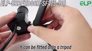 SVPRO USB Web Camera 1080P Full HD Webcam with Zoom Lens, 5-50mm Telephoto Webcam Manual Focus with Sony IMX323 Sensor, H.264 0.01lux Low Light Camera for Industrial Machine Vision,UVC Free Drive